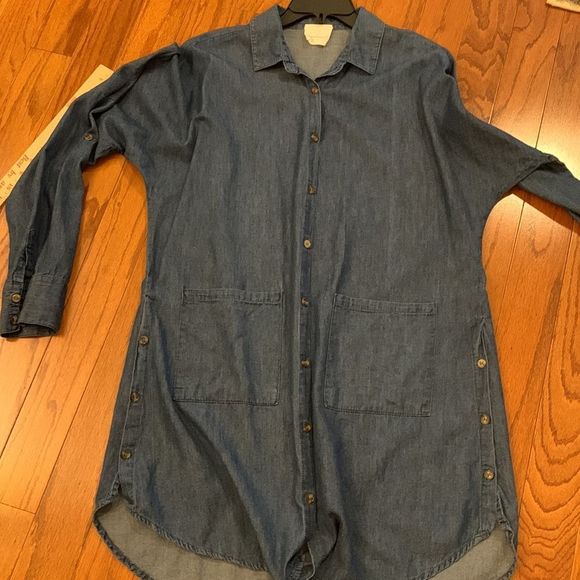 Hyped Unicorn Size Medium Denim Tunic/Dress - Picture 1 of 11